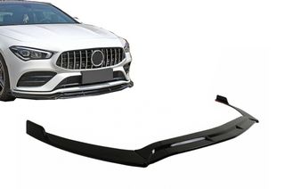 Μαρκέ πλαστικό lip spoiler Mercedes CLA X118 C118 Sport Line CLA35 2019-2023 Piano Black