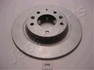 ΔΙΣΚΟΠΛΑΚΕΣ JAPANPARTS ΠΙΣΩ 280 Χ 10 ΓΙΑ MAZDA 6 02-13 , 626 V , 323 , MX-5 (NC) 