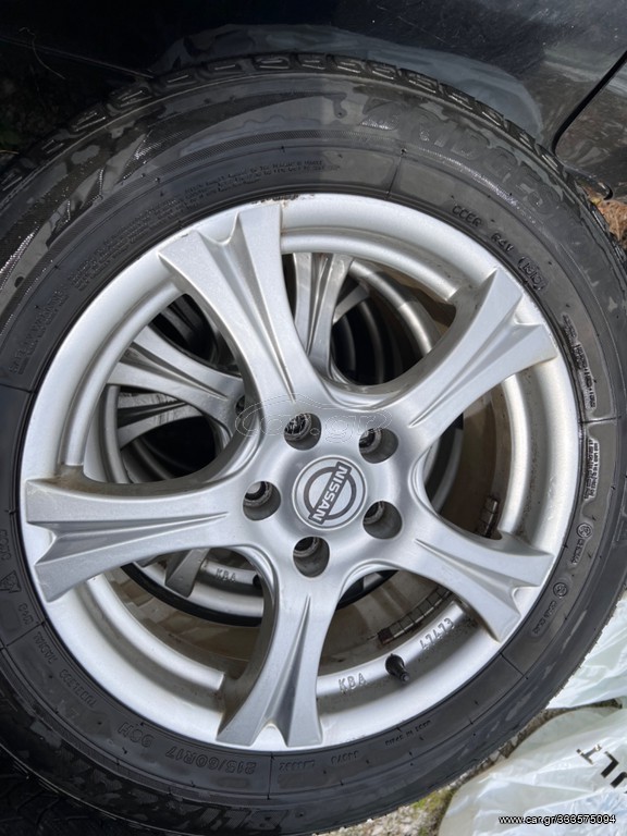 ΖΑΝΤΟΛΑΣΤΙΧΑ 17ιντών NISSAN 5x114 (Nissan Qashqai-Renault Kadjari-Dacia Duster)