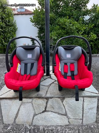 ΒΡΕΦΙΚΑ ΚΑΘΙΣΜΑΤΑΚΙΑ ΑΥΤΟΚΙΝΗΤΟΥ PEG PEREGO PRIMO VAGGIO SL 0-13 kg Red Shine