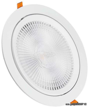 V-TAC Στρογγυλό Χωνευτό LED Panel Ισχύος 20W με Θερμό Λευκό Φως 21842