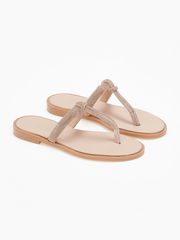 Ελληνικά χειροποίητα σανδάλια με στρας - Χαλκός