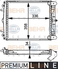 ΨΥΓΕΙΟ 2.5-2.7-S 3.2 +/- A/C (33.6x35.8x3.4) (MAHLE BEHR) για PORSCHE BOXSTER (986) 96-04