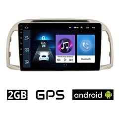 NISSAN MICRA (2002-2010) Android οθόνη αυτοκίνητου 2GB με GPS WI-FI (ηχοσύστημα αφής 9" ιντσών OEM Youtube Playstore MP3 USB Radio Bluetooth Mirrorlink εργοστασιακή, 4x60W, AUX)