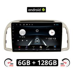 NISSAN MICRA (2002-2010) Android οθόνη αυτοκίνητου 6GB με GPS WI-FI (ηχοσύστημα αφής 9" ιντσών OEM Youtube Playstore MP3 USB Radio Bluetooth Mirrorlink εργοστασιακή, 4x60W, AUX)