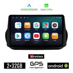 KIROSIWA CITROEN NEMO (2008-2018) Android οθόνη αυτοκίνητου 2GB με GPS WI-FI (ηχοσύστημα αφής 9" ιντσών OEM Android Auto Apple Carplay Youtube Playstore MP3 USB Radio Bluetooth Mirrorlink εργοστα