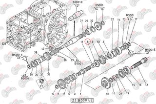 Γρανάζι σασμάν 13 δόντια Kubota: 66621-14332-thumb-1