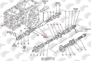 Άξονας σασμάν Kubota: 66621-14612-thumb-1