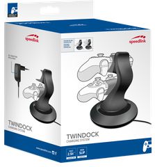 Speedlink - TwinDock Charging System for PS4, Black / PlayStation 4-thumb-3