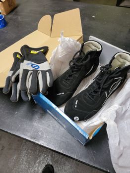 Sparco rb3 boots 44 + wave Nero gloves 