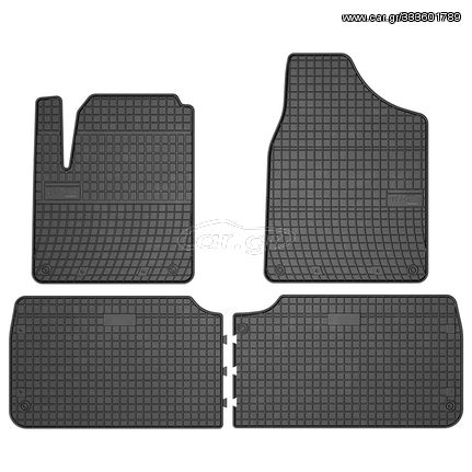 Ford Galaxy (1995-2006) / Seat Alhambra (1995-2010) / VW Sharan (1996-2010) λαστιχένια μαύρα πατάκια Frogum El Toro - 4τμχ