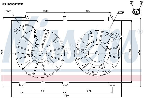 ΒΕΝΤΙΛΑΤΕΡ ΔΙΠΛΟ ΚΟΜΠΛΕ (2,0-2,4 ΒΕΝΖ) για HONDA ACCORD 03-08