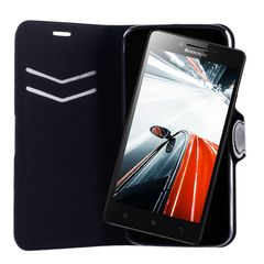 VOLTE-TEL ΘΗΚΗ LENOVO A6000/A6010 LINE LEATHER-TPU BOOK STAND BLACK - 8154782 - 48628