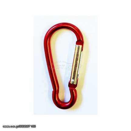 ΜΠΡΕΛΟΚ CARABINER 6,5cm ΚΟΚΚΙΝΟ