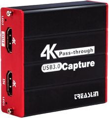Aode TreasLin 4K Game USB3 Capture Card, Συσκευή λήψης παιχνιδιών HD / Συσκευή λήψης βίντεο HD, Μετατροπέας / Εγγραφέας βίντεο HDMI για PS5, PS4, Xbox ONE / Xbox 360, SWITCH LiveTV, PVR DVR