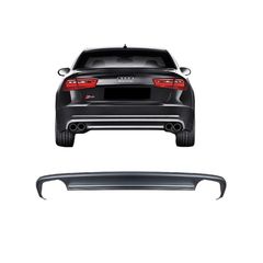 Diffuser Πίσω Προφυλακτήρα Για Audi A6 C7 Pre-Facelift 11-14 Sedan / Avant S6 Από Abs Πλαστικό 1 Τεμάχιο