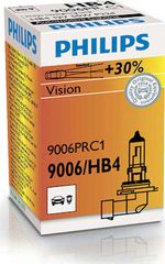 Philips Λάμπα Αυτοκινήτου & Μοτοσυκλέτας Vision +30% HB4-9006 Αλογόνου 12V 55W 1τμχ