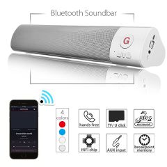 ΑΣΥΡΜΑΤΟ ΗΧΕΙΟ Bluetooth soundbar, WHITE WM-1300 2x6w 5v/2200mA