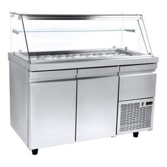 ΠΡΟΣΦΟΡΑ!!! VI 70 157M Ψυγείο-βιτρίνα σαλατών με αέρα 14GN 1/4 157x70x129cm