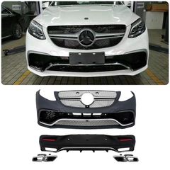 Body Kit suitable for Mercedes GLE Coupe C292 Sport Line (2015-2019) with Chrome Muffler Tips