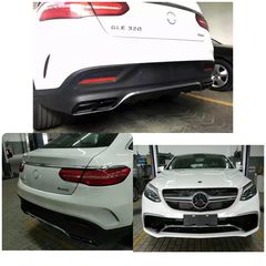 Body Kit suitable for Mercedes GLE Coupe C292 Sport Line (2015-2019) with Chrome Muffler Tips ΕΤΟΙΜΟΠΑΡΑΔΟΤΑ-thumb-2