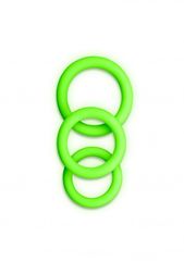 3 pcs Cock Ring Set - Glow in the Dark-thumb-2