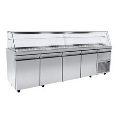 ΠΡΟΣΦΟΡΑ!!! VI XA 224M Ψυγείο - Βιτρίνα σαλατών με αέρα και ψυκτικό μηχάνημα 224x80x129cm