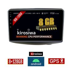 KIROSIWA 8GB + 128GB TOYOTA YARIS (1999-2004) Android οθόνη αυτοκίνητου με GPS WI-FI (ηχοσύστημα αφής 9" ιντσών OEM Youtube Playstore MP3 USB Radio Bluetooth Mirrorlink DSP Apple Carplay Android Auto