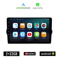 KIROSIWA FIAT TIPO (2015 - 2019) Android οθόνη αυτοκίνητου 2GB με GPS WI-FI (ηχοσύστημα αφής 9" ιντσών OEM Android Auto Apple Carplay Youtube Playstore MP3 USB Radio Bluetooth Mirrorlink εργοστασιακή,