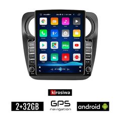 KIROSIWA DACIA DOKKER (μετά το 2012) Android οθόνη αυτοκίνητου 2GB με GPS WI-FI (ηχοσύστημα αφής 9.7" ιντσών OEM Youtube Playstore MP3 USB Radio Bluetooth Mirrorlink εργοστασιακή, 4x60W, AUX)