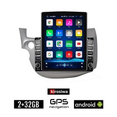 KIROSIWA HONDA JAZZ (2008 - 2012) Android οθόνη αυτοκίνητου 2GB με GPS WI-FI (ηχοσύστημα αφής 9.7" ιντσών OEM Youtube Playstore MP3 USB Radio Bluetooth Mirrorlink εργοστασιακή, 4x60W, AUX)