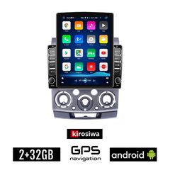 KIROSIWA MAZDA BT-50 (2006-2011) Android οθόνη αυτοκίνητου 2GB με GPS WI-FI (ηχοσύστημα αφής 9.7" ιντσών OEM Youtube Playstore MP3 USB Radio Bluetooth Mirrorlink εργοστασιακή, 4x60W, AUX)