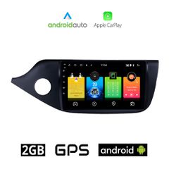 KIA CEED (2012-2018) Android οθόνη αυτοκίνητου 2GB με GPS WI-FI (ηχοσύστημα αφής 9" ιντσών OEM Android Auto Apple Carplay Youtube Cee'd Playstore MP3 USB Radio Bluetooth Mirrorlink 4x60W εργοστασιακού