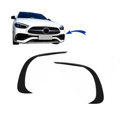 ΕΜΠΡΟΣ ΠΡΟΦΥΛΑΚΤΗΡΑ  Aero Pack  for Mercedes C Class W206 Sport Line (2021-Up) Piano Black