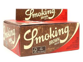Smoking BROWN King Size 33 Ακατέργαστο Χαρτάκια Στριφτού (Κουτί 50τεμ) 8414775013554