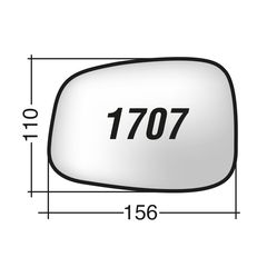 Κρύσταλλο καθρέπτη δεξί και αριστερό SUZUKI SWIFT 2007
