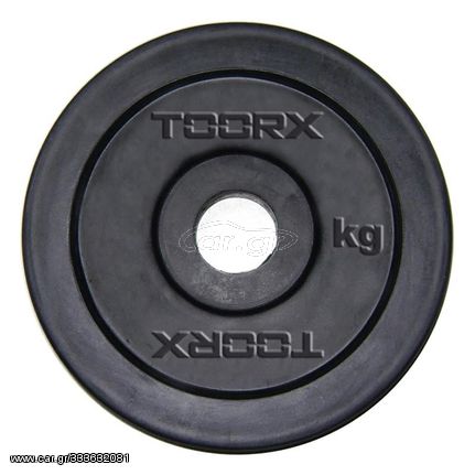 Μαύρος Πλαστικός Δίσκος 2 kg για Μπάρες Ø25mm Toorx