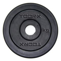 Μαύρος Πλαστικός Δίσκος 15 kg για Μπάρες Ø25mm Toorx