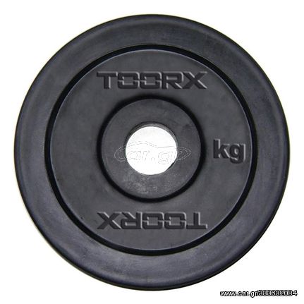 Μαύρος Πλαστικός Δίσκος 15 kg για Μπάρες Ø25mm Toorx