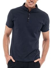 Biston Ανδρική Βαμβακερή Μπλούζα Polo Σκούρο Μπλε Regular Fit (47-206-072) (100% Βαμβάκι)