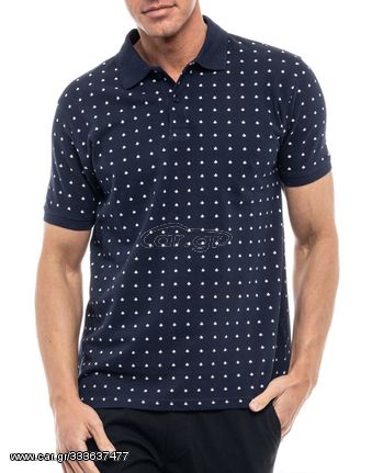 Splendid Ανδρική Βαμβακερή Μπλούζα Polo Σκούρο Μπλε Regular Fit (47-206-012) (100% Βαμβάκι)