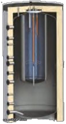 Thermostahl ITK 1500/300lt Δοχείο Αδρανείας Tank in Tank Χωρίς Σερπαντίνα