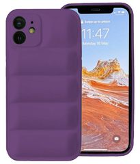 Θήκη Puffer για Apple iPhone 12 / 12 Pro - Σκούρο Μωβ