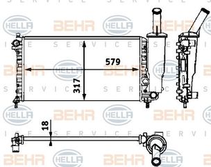 ΨΥΓ1,2 8V16V-01(58x31,6)M/A +/-AC TYΠ.VA για FIAT PUNTO 99-03