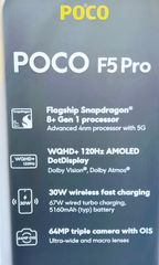 Xiaomi Poco F5 Pro, 5G , 12/256GB, black ,Dual Sim