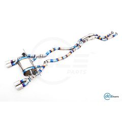 Εξάτμιση titanium, από καταλύτη και πίσω, valvetronic με remote controls, της DCE Parts για BMW F80 M3, F82 F83 M4 S55 3.0 (DCE-F8XM3M4-VT-TI)