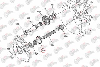 Γρανάζι σασμάν διπλό 17, 29 δόντια Kubota: 34010-22610-thumb-1