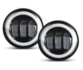 Σετ Προβολάκια Ομίχλης Universal 4.5″ Ιντσών Led Angel Eyes