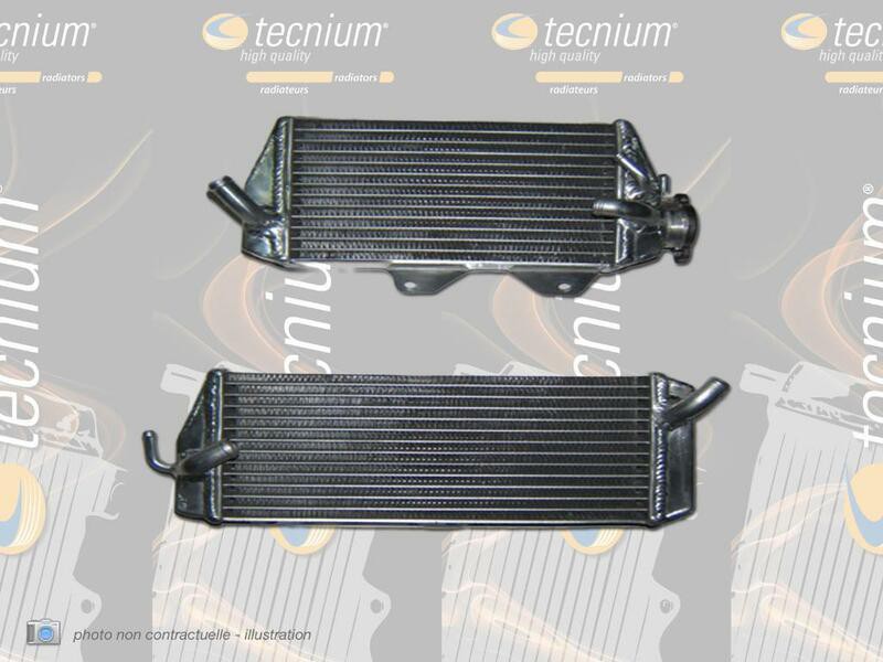 TECNIUM Right Water Cooler - Kawasaki KX450F