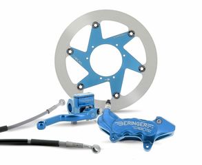 BERINGER Top Race Brake System 17'' Wheel Aerotec® Radial Caliper 4 Pistons Blue Husqvarna